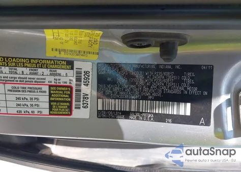 2011 Toyota Sienna Xle V6 из США, поврежденный, VIN 5TDYK3DC8BS146813